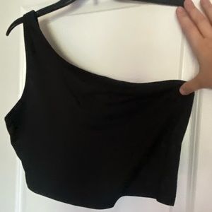 One Shoulder Crop Top